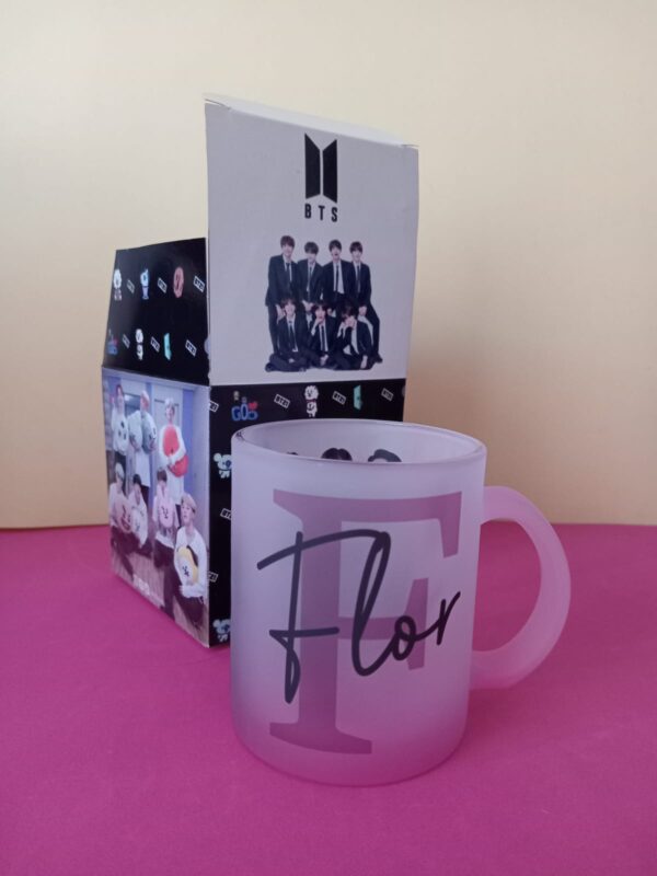TAZA DE VIDRIO ESMERILADO - Image 2