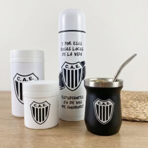 Set Matero Completo 2 (mate térmico+termo 1 lts.+yerbera+azucarera)