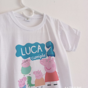 REMERA BLANCA DE SPUN - NIÑOS