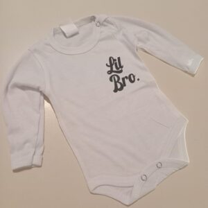 Body de bebé, Blanco, MANGA LARGA