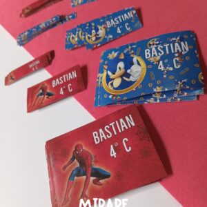 Etiquetas Escolares (carpetas/cuadernos/lápices)