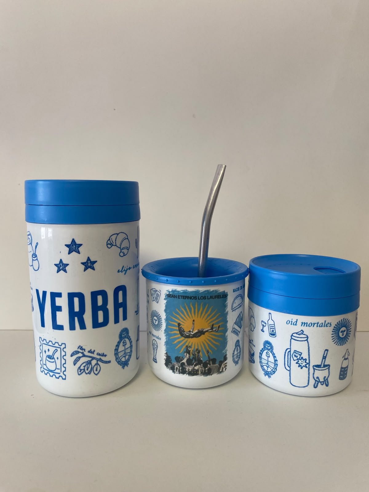 SET 3 PIEZAS : Mate sabio + Yerbera & Azucarera