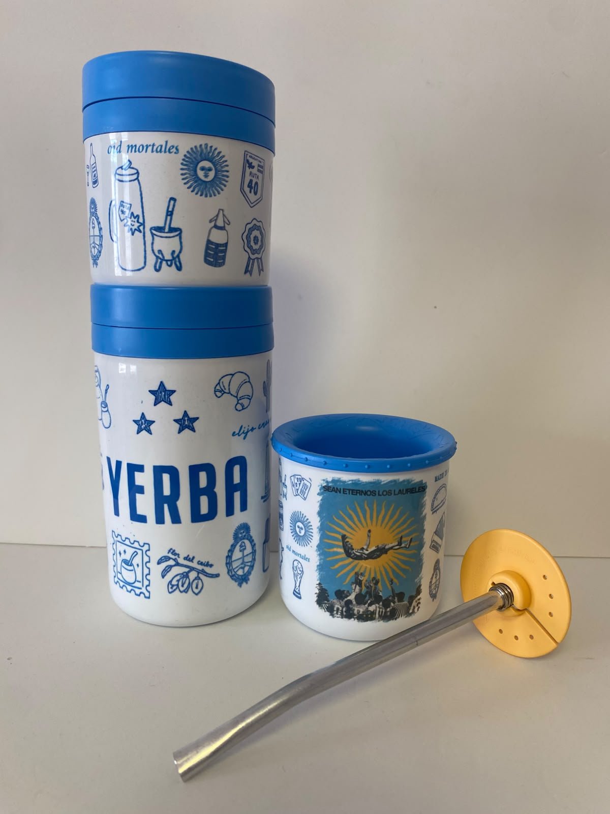 SET 3 PIEZAS : Mate sabio + Yerbera & Azucarera - Imagen 2