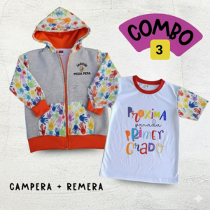 COMBO 3 : CAMPERA + REMERA